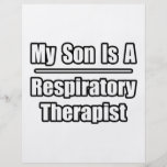 Mi hijo es terapeuta respiratorio tarjetones