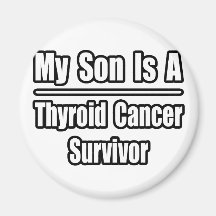 Mi hijo es un superviviente del cáncer de tiroides imán de frigorifico