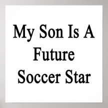 Mi hijo es una estrella de fútbol futura impresiones