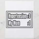 Mi hipertensión del golpe de la mamá (marcador) tarjeton