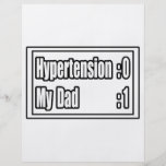 Mi hipertensión del golpe del papá (marcador) tarjeton