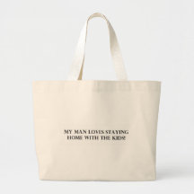 Mi hombre ama el permanecer casero con el Kids.pdf Bolsa De Mano