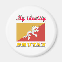 Mi identidad Bhután Imán Para Frigorífico