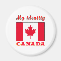 Mi identidad Canadá Imán De Frigorifico