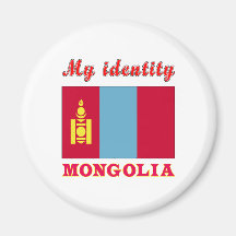 Mi identidad Mongolia Imán De Frigorifico
