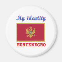 Mi identidad Montenegro Imán De Frigorifico