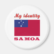 Mi identidad Samoa Imán De Frigorífico