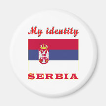 Mi identidad Serbia Imanes Para Frigoríficos