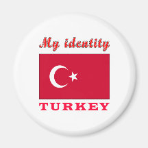 Mi identidad Turquía Imán De Nevera