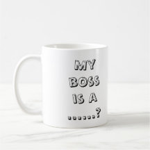 ¿Mi jefe es a? (derecho) Tazas