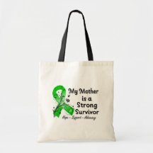Mi madre es una cinta fuerte del verde del supervi bolsas