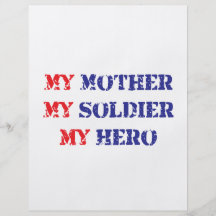 Mi madre, mi soldado, mi héroe tarjetones