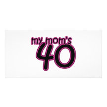 Mi mamá 40 plantilla para tarjeta de foto
