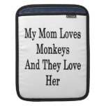 Mi mamá ama monos y la aman fundas para iPads