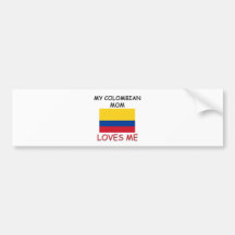 Mi mamá colombiana me ama pegatina de parachoque