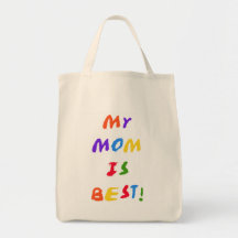 Mi mamá es las mejores camisetas y regalos bolsa