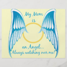 Mi mamá es un ángel tarjetas informativas