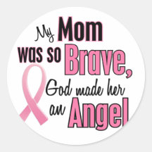Mi mamá es un cáncer de pecho del ángel pegatinas  