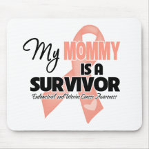 Mi mamá es un superviviente - cáncer uterino alfombrillas de ratones