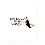 Mi mamá es una bruja Halloween Tarjeta Postal