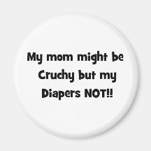 mi mamá pudo ser crujiente pero mis pañales no imán para frigorifico