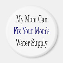 Mi mamá puede fijar el abastecimiento de la agua d imán de frigorífico