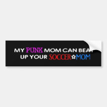 Mi mamá punky pegatina de parachoque