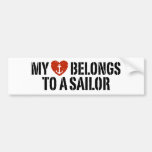 Mi marinero del corazón etiqueta de parachoque