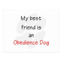 Mi mejor amigo es un perro de la obediencia postal