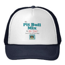 ¡Mi mezcla del pitbull es toda la eso! Gorro De Camionero