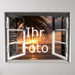 Mi mirada de ventana Querformat Posters