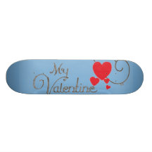 Mi monopatín de la tarjeta del día de San Valentín