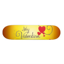 Mi monopatín de la tarjeta del día de San Valentín