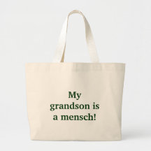 ¡Mi nieto es un mensch! Bolsas De Mano