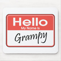 Mi nombre es Grampy Alfombrilla De Ratón