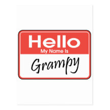 Mi nombre es Grampy Tarjeta Postal