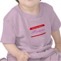 Mi nombre es princesa camisetas