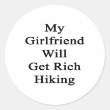 Mi novia conseguirá caminar rico etiqueta