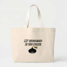 Mi novia es la bomba bolsas de mano