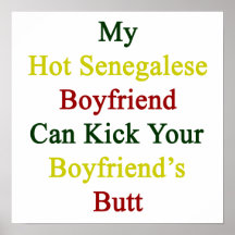Mi novio senegalés caliente puede golpear su Boyfr Posters