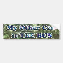Mi otro coche es el bumpersticker del autobús… etiqueta de parachoque