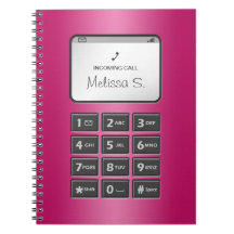 Mi otro teléfono - cuaderno fucsia