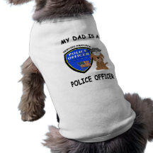 Mi papá de la policía camisa de perro