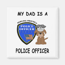Mi papá de la policía imán para frigorifico