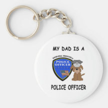 Mi papá de la policía llavero