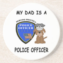 Mi papá de la policía posavasos manualidades
