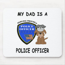 Mi papá de la policía tapetes de ratón