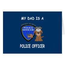 Mi papá de la policía tarjetas