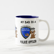 Mi papá de la policía taza de café