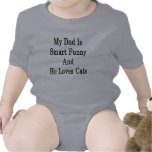 Mi papá es divertido elegante y él ama gatos trajes de bebé